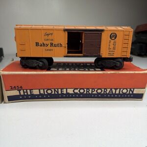 Lionel Baby Ruth Box Car 2454 Postwar O-Scale w/ Original Box Vintage Train